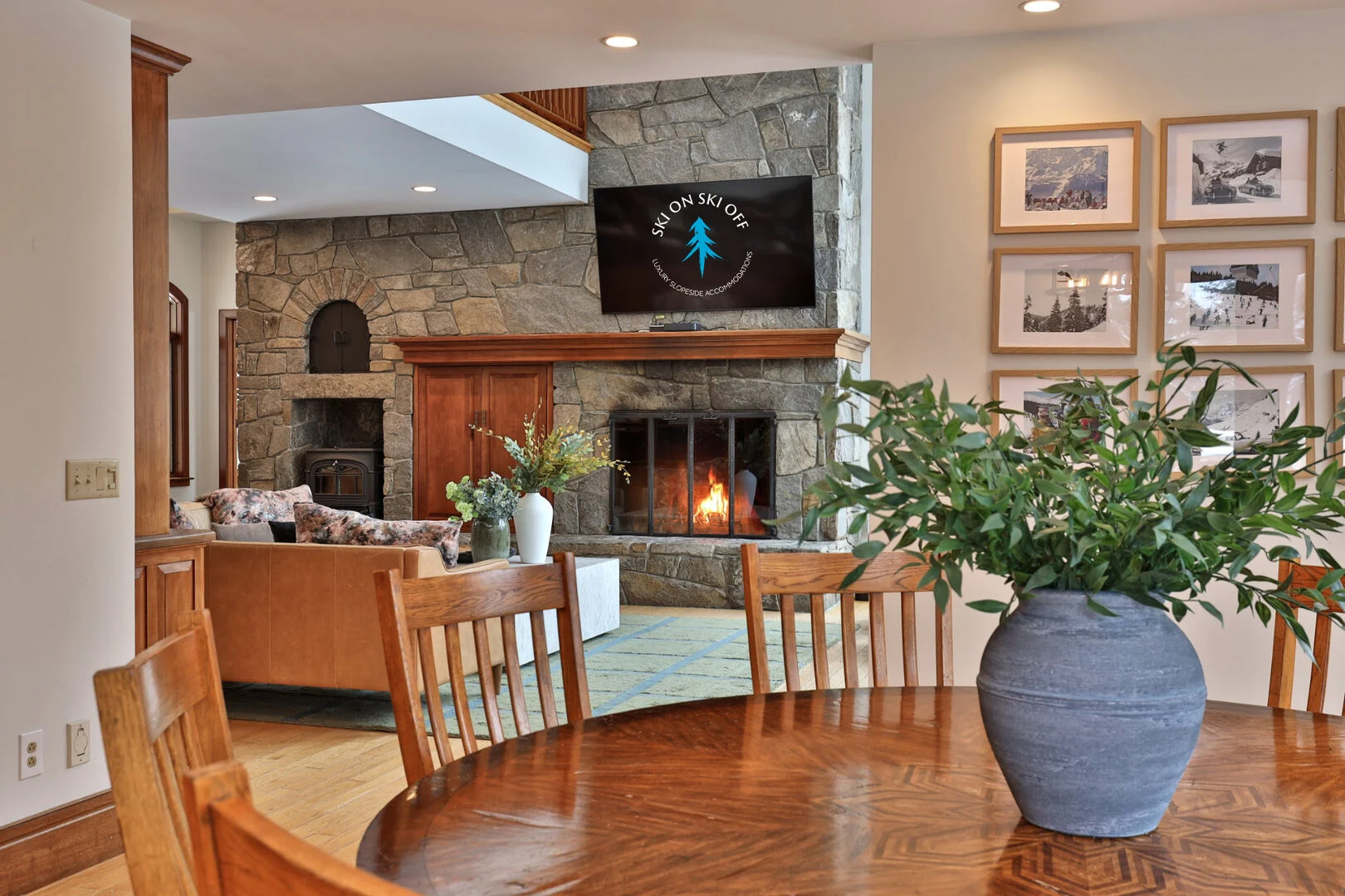 Dining area beside the great room